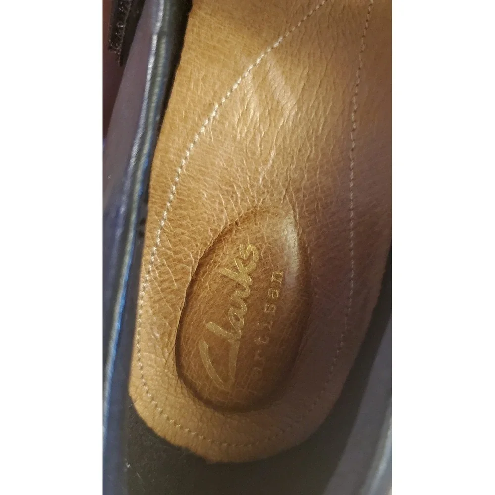 Clarks Carleta‎ Prato Mary Jane Heeled Shoes Women's Size 9 Black